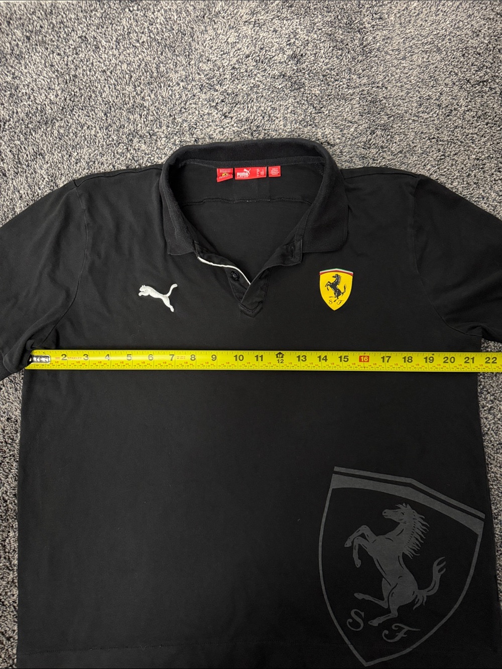 Scuderia Ferrari F1 Puma Polo Shirt - L (But is short) - Picture 3 of 10
